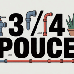 Illustration centrale 3/4 pouce raccord tuyau outil
