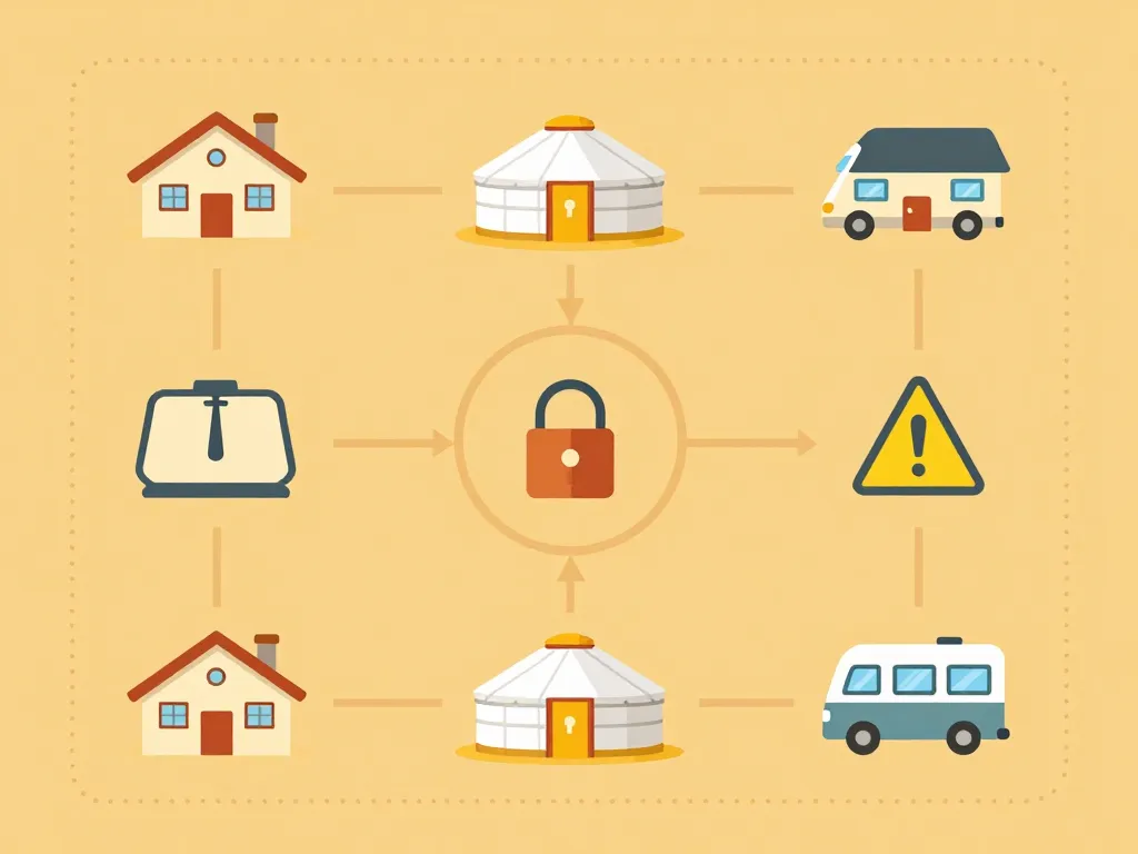 Astuce pour construire sur terrain agricole, diagramme habitats légers et règles