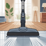 balai brosse electrique sur carrelage parquet lino