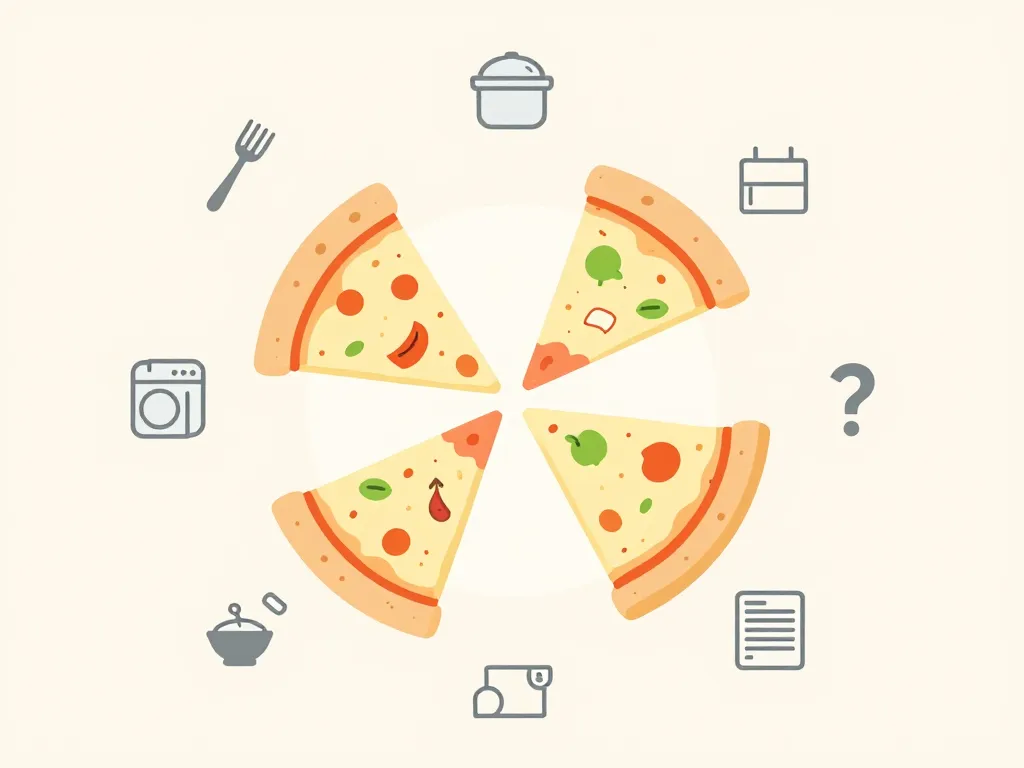 Diagramme choix ingrédients pizza hut halal préparation