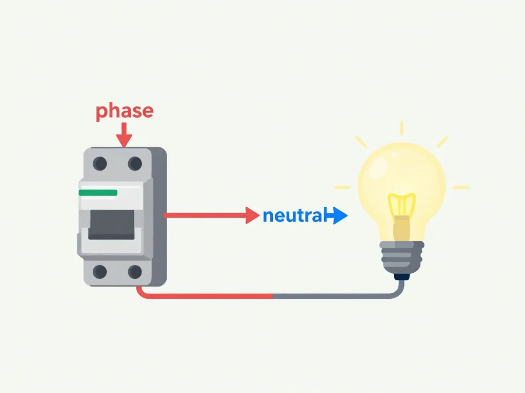 Diagramme fonctionnement branchement interrupteur simple Schneider
