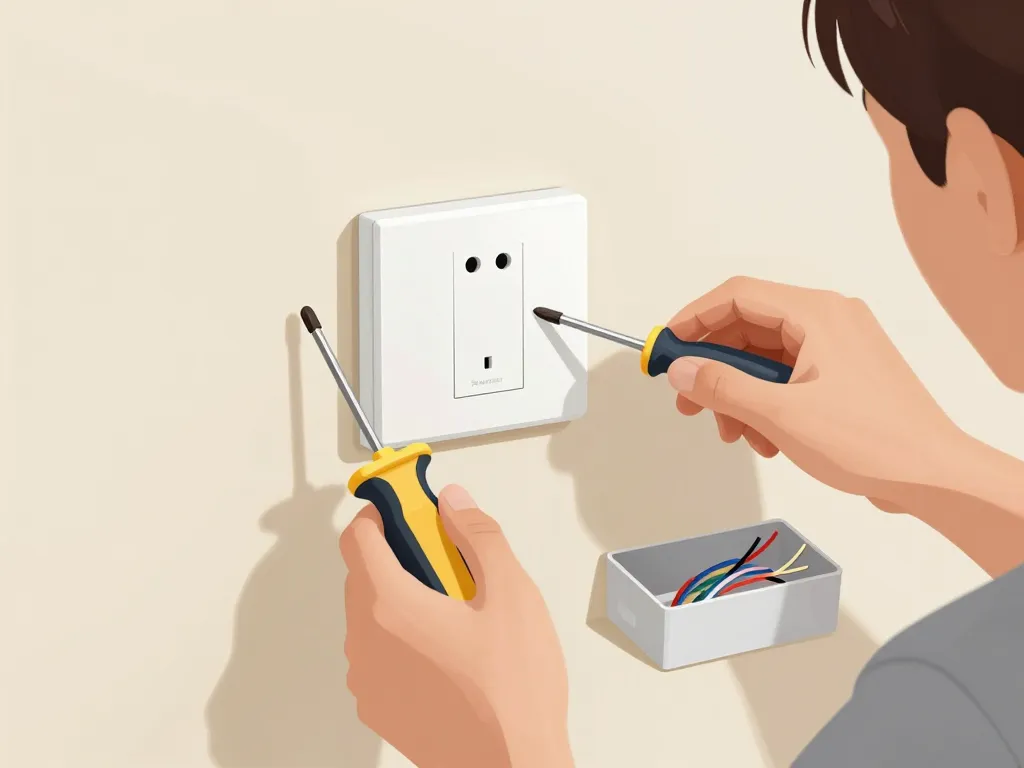 Préparation sécurisée branchement interrupteur simple Schneider