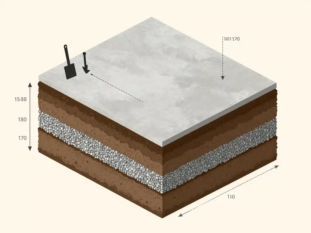 schéma préparation sol pour dalle pose