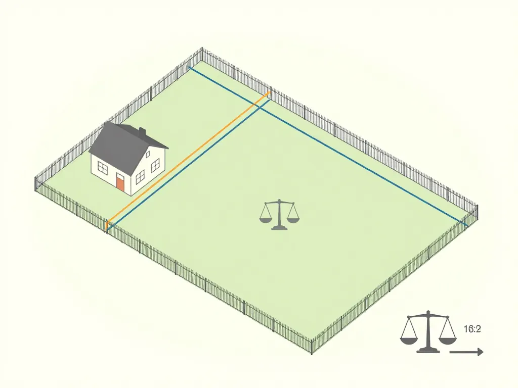 distance entre maison et clôture voisin schéma légal