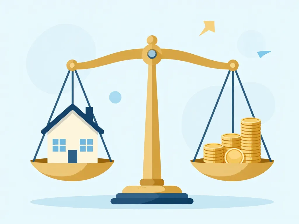 Impact taux immobilier 2025 sur 25 ans projet balance maison