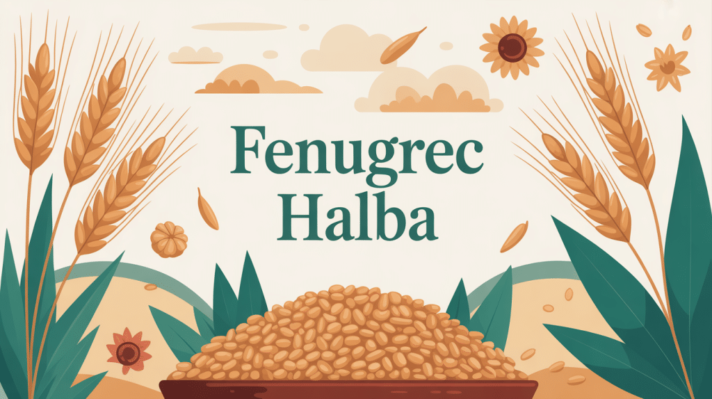 illustration fenugrec halba graines plante santé