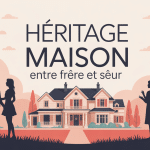 heritage d'une maison entre frere et soeur illustration maison familiale