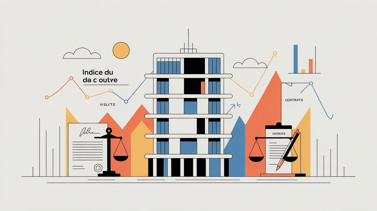 Illustration indice coût de la construction bâtiment contrats