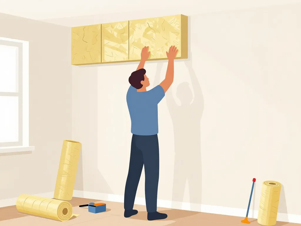 installation isolant mince mur à peindre avant peinture