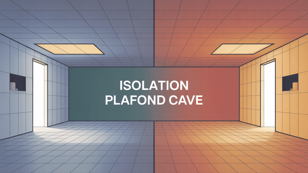 isolation plafond cave vue sous-sol barrière thermique