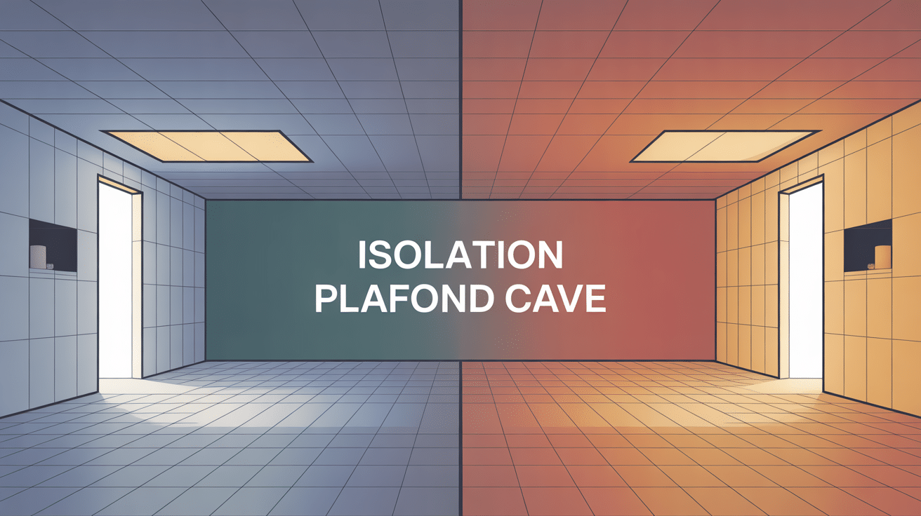 isolation plafond cave vue sous-sol barrière thermique