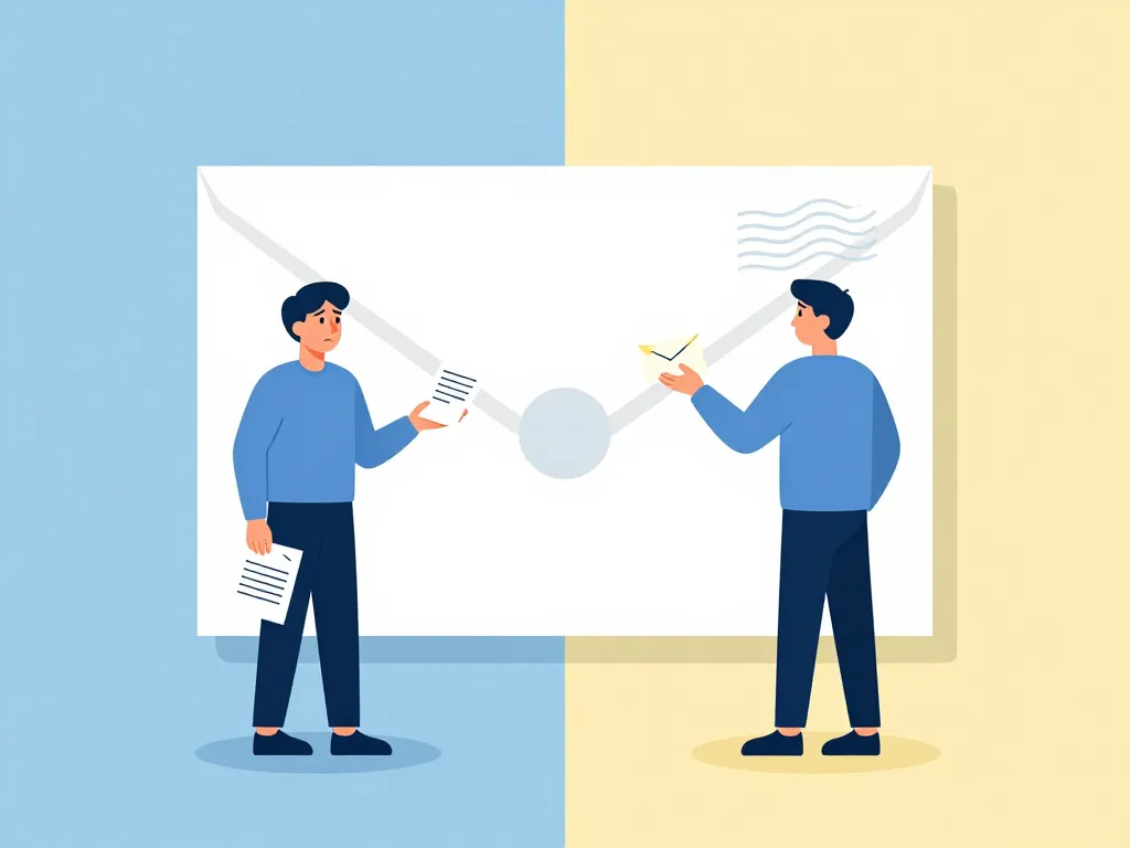 n'habite pas à l'adresse indiquée expéditeur destinataire séparés enveloppe retour