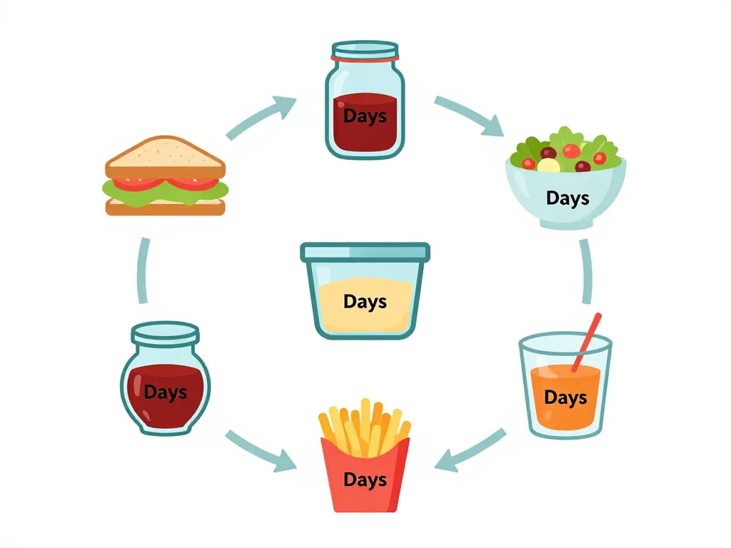 Diagramme conservation et usages sauces McDonald maison