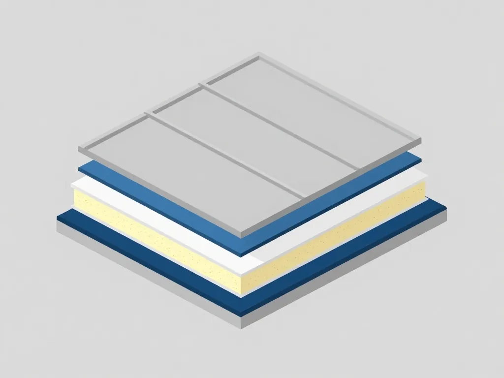 schéma étanchéité toiture terrasse coupe verticale en couches