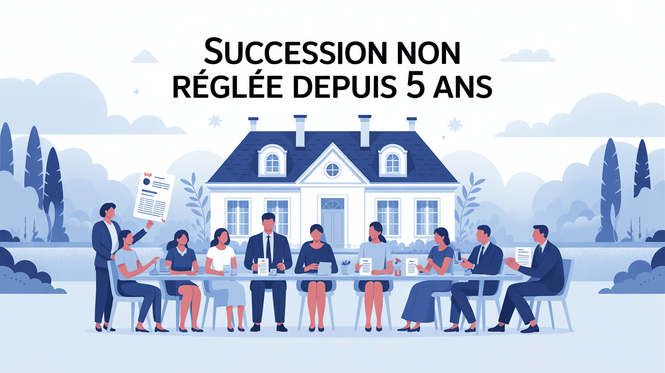 succession non faite depuis 5 ans maison famille document officiel