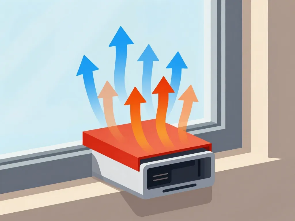 thermocill schéma flux air chaud fenêtre