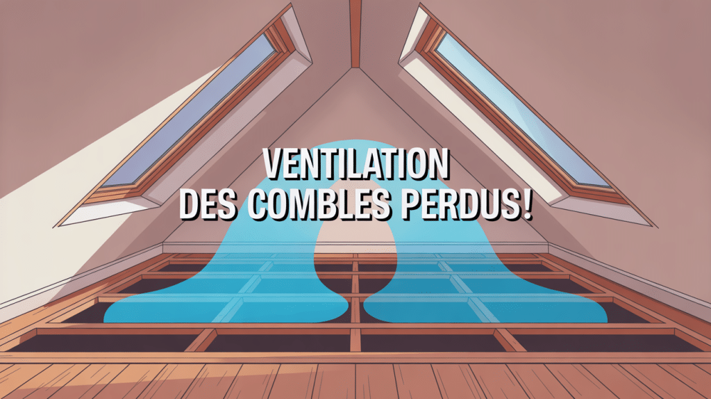 image ventilation combles perdus coupe toiture