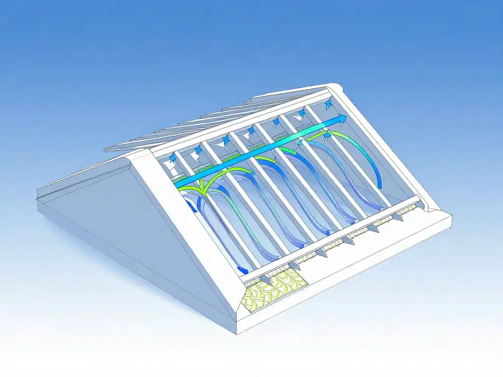 schéma air ventilation combles perdus norme DTU