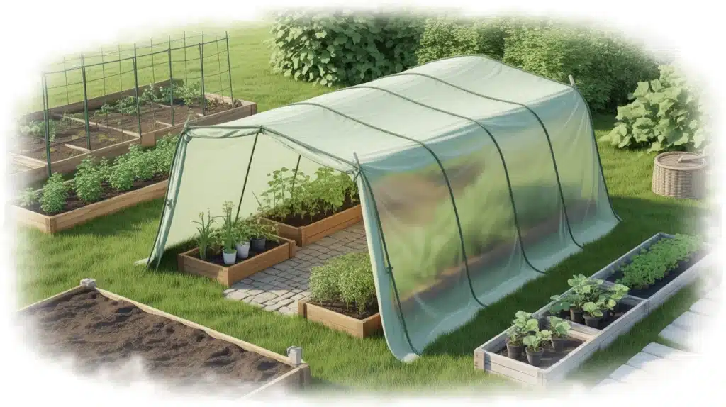bâche de jardin pour éviter les déchirures
