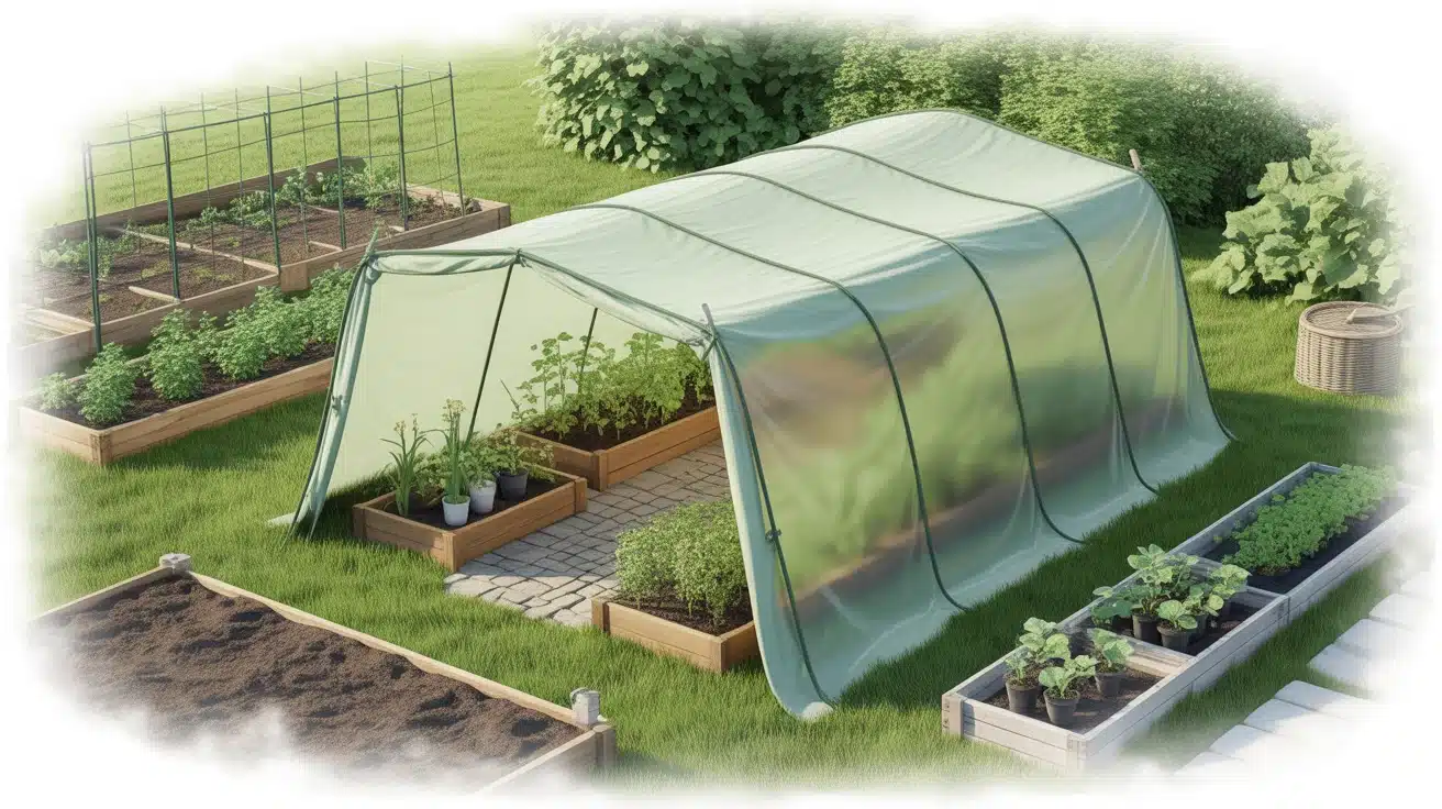 bâche de jardin pour éviter les déchirures