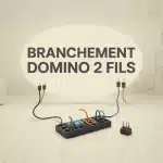 Branchement domino 2 fils avec dénudage 11 mm