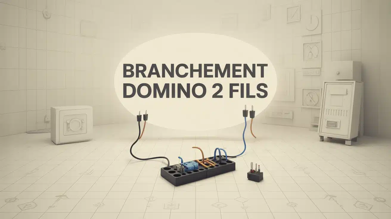 Branchement domino 2 fils avec dénudage 11 mm