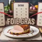 Foie gras sur plateau pour convives
