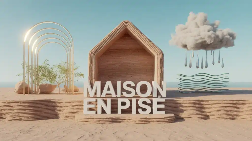 Maison en pisé, inertie thermique et humidité régulée