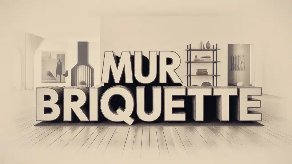 Mur briquette en plaquettes de parement, ambiance intérieure chaleureuse