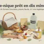Pique-nique sans préparation avec aliments du placard, sans préparation