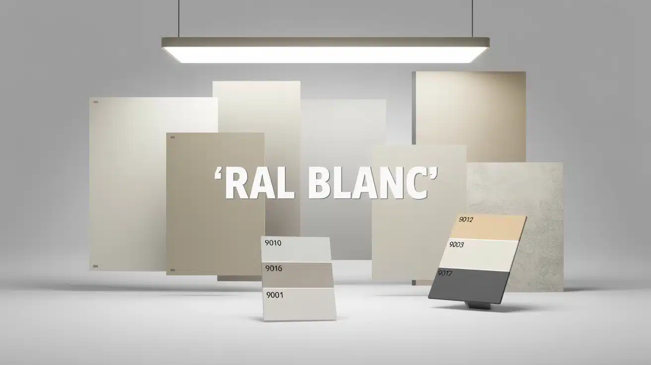 RAL blanc : nuances 9010 9016 9003 9001