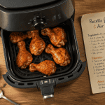 recette facile air fryer pilons de poulet dorés