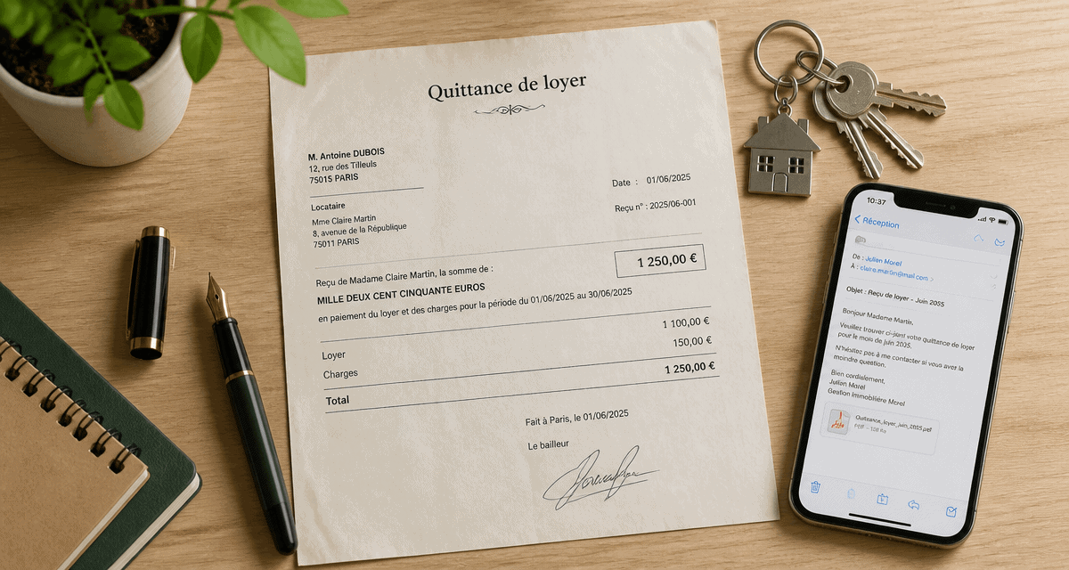 a quoi sert une quittance de loyer image illustrative