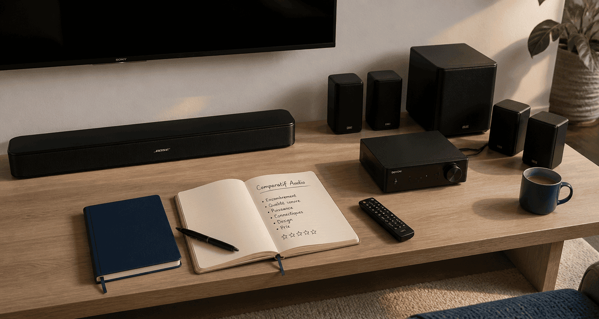 barre de son ou home cinema sur table comparatif