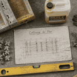 coffrage mur établi outils plan