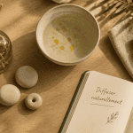 comment diffuser huile essentielle sur table naturelle