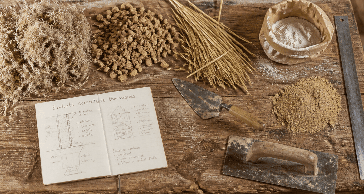 enduit correcteur thermique matériaux naturels chantier