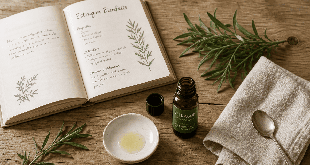 huile essentielle estragon bienfaits sur table