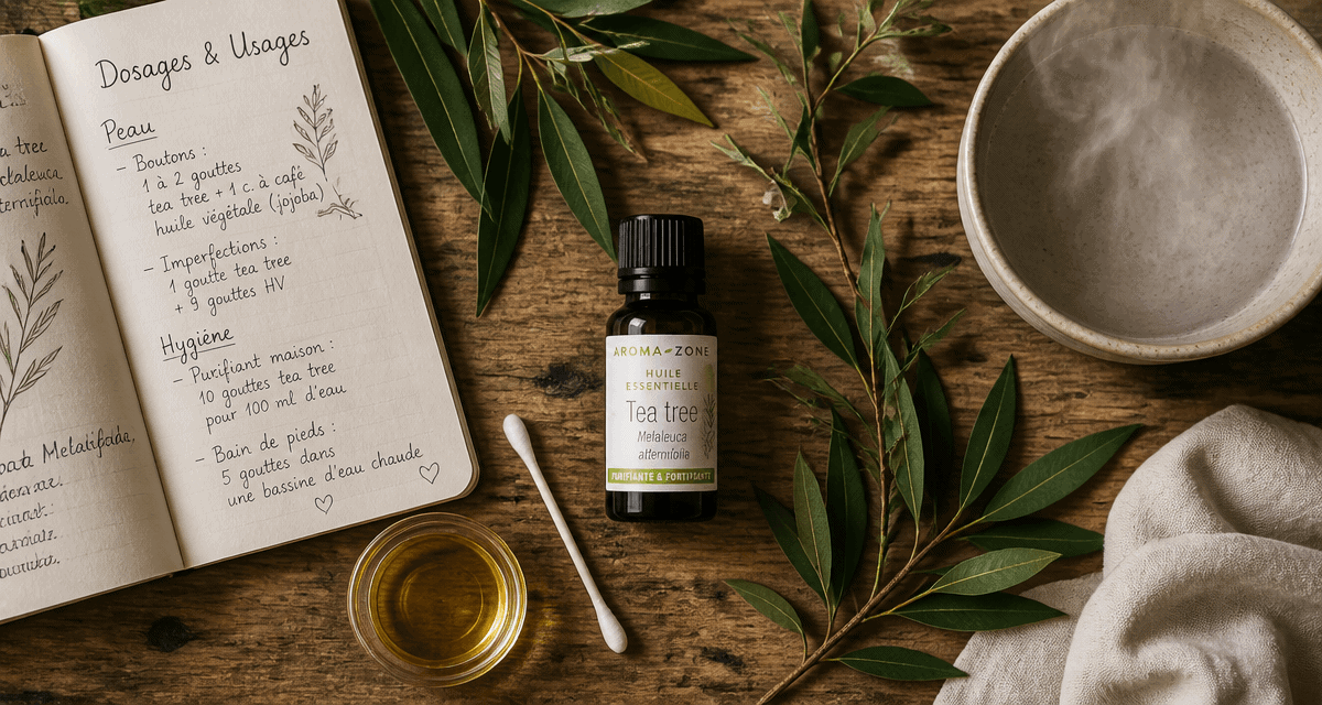 huile essentielle tea tree utilisation dilution et accessoires