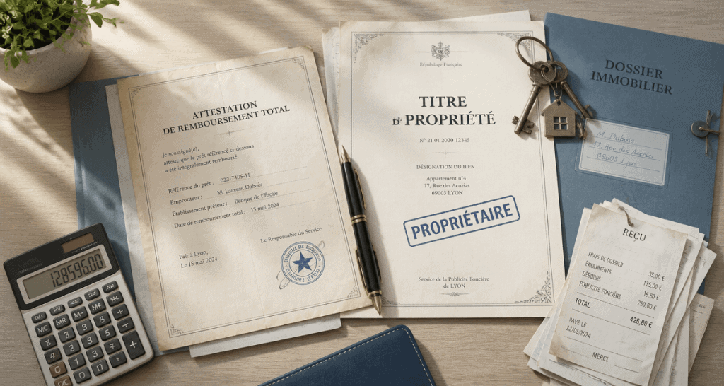 j ai fini de payer mon credit immobilier documents clés