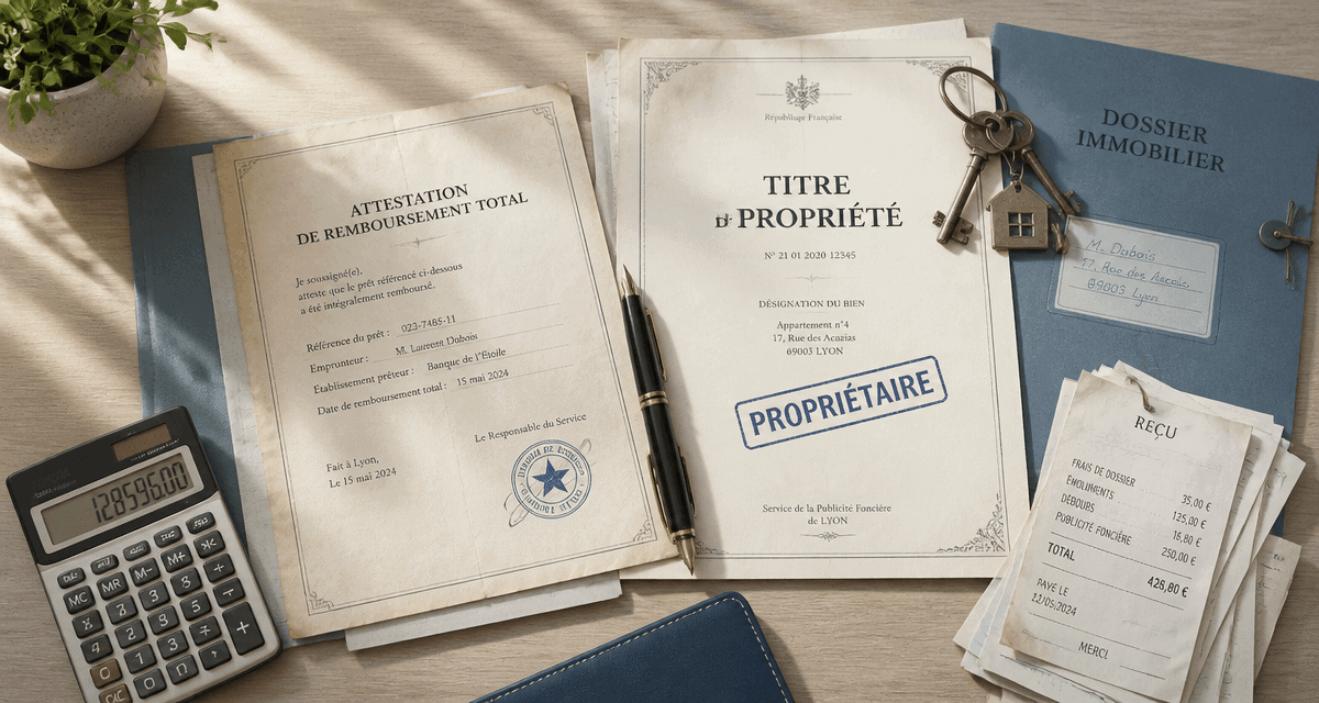 j ai fini de payer mon credit immobilier documents clés