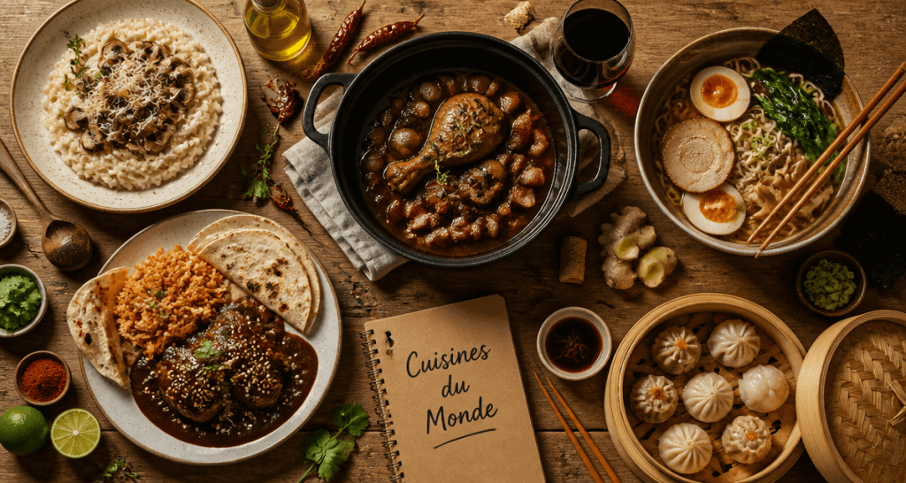 Les 5 grandes cuisines du monde plats emblématiques
