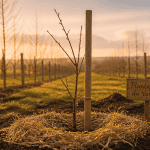 quand planter un arbre fruitier jeune pommier verger