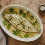 Sole au four entière avec citron et herbes