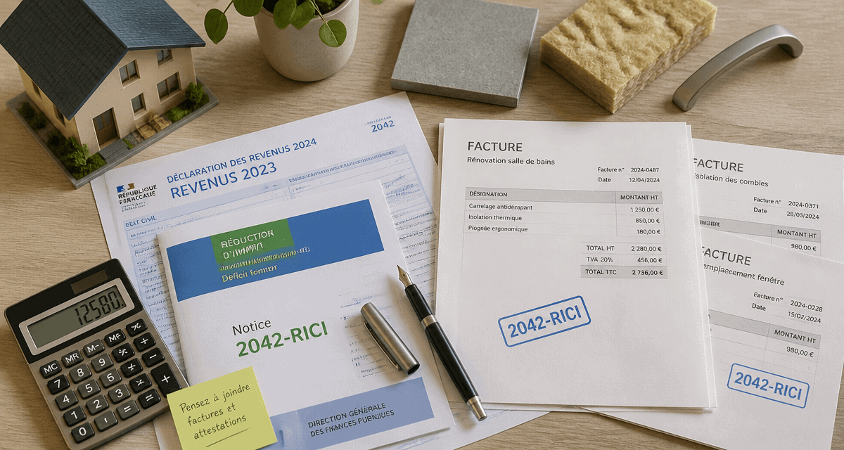 travaux maison impots calculatrice et factures