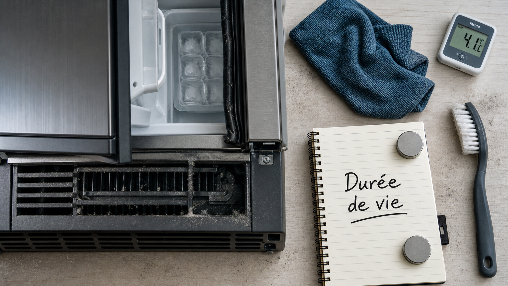 Durée de vie frigo : 10 à 15 ans, entretien et joint de porte