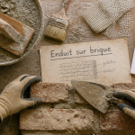 enduit sur brique outils préparation DTU