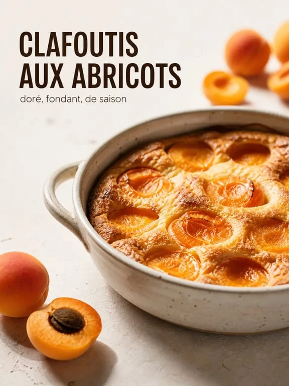 Clafoutis aux abricots frais, un dessert gourmand et facile à réaliser