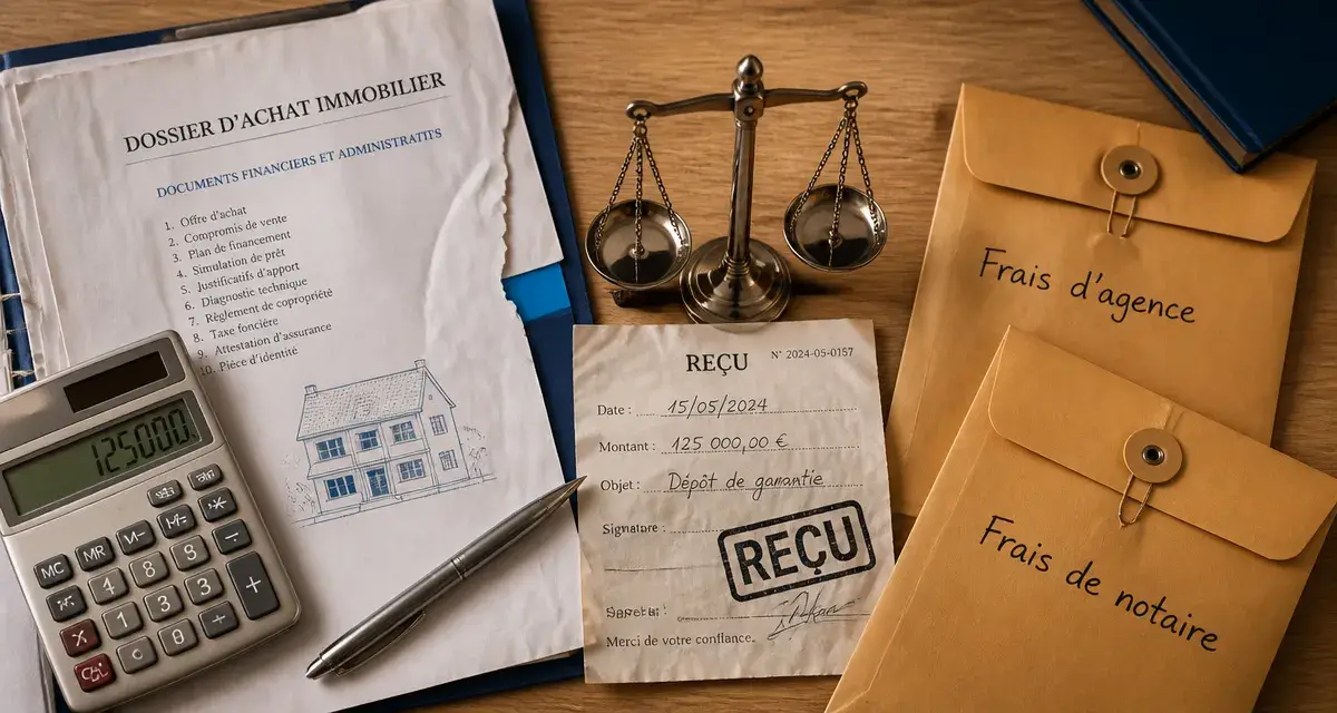 Frais d'agence et frais de notaire pour un achat immobilier