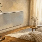 Panneau rayonnant mural, chaleur par rayonnement sans assécher l’air